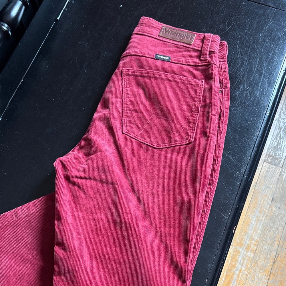 Wrangler Women's Vibrant Red Corduroy Jeans